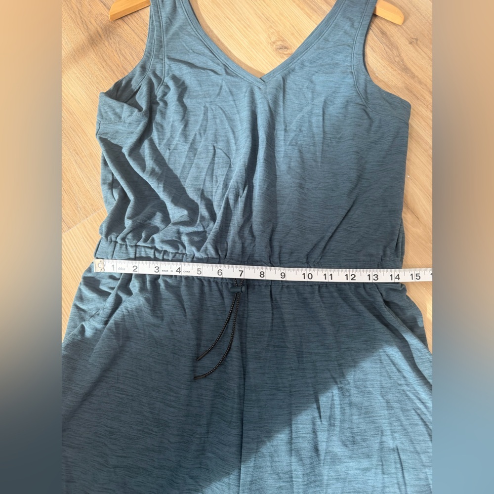Old Navy Dark Teal Sleeveless Jumpsuit – Stretchy & Petite (Size Medium P) 💙✨ - Picture 6 of 8